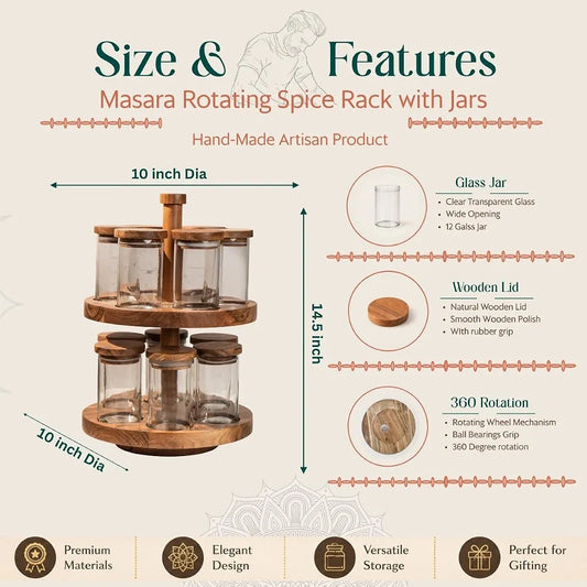 Wooden Spice Rack